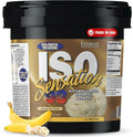 Ultimate Nutrition Whey Protein Isolate Powder with Glutamine Complex ISO Sensation 93 - Whey Protein Powder with Added Colostrum for Enhanced Recovery Immunity &amp Gut Health - Banana 5lbs