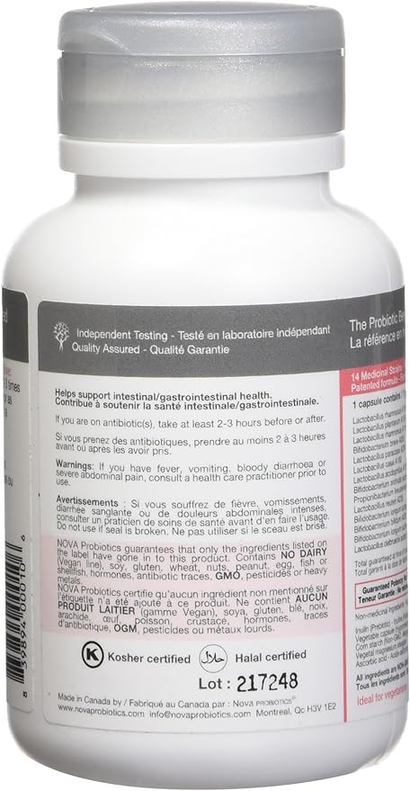 Nova Probiotics Feminine 27 Billion 60 Vcaps