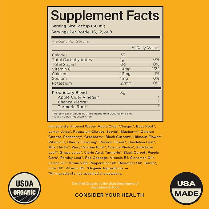 Complete Natural Gallbladder Complete - Liquid Supplement for Gallbladder Support Liver Cleanse and Digestive Health with Apple Cider Vinegar Turmeric Beet Digestive Enzymes Milk Thistle - 12oz