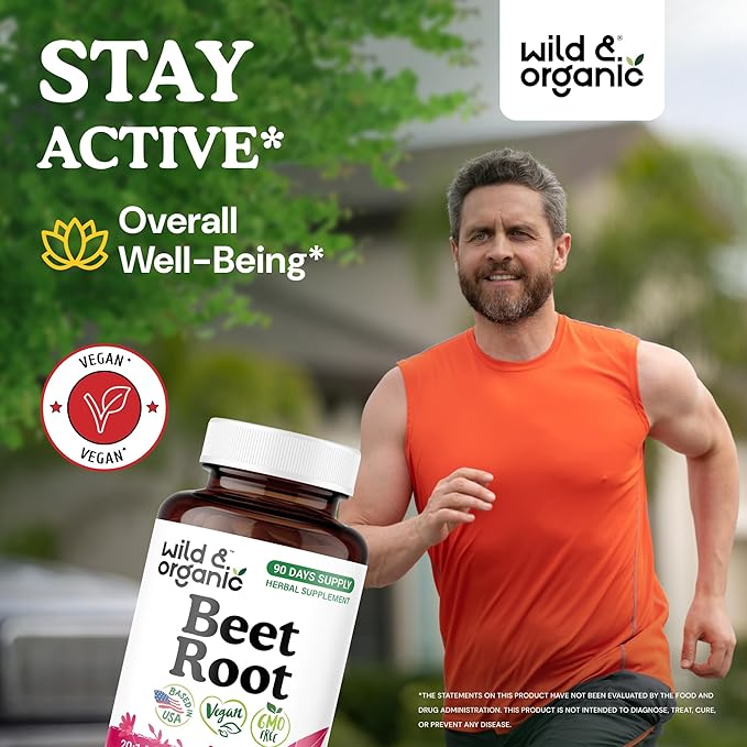 Wild &amp Organic Grape Seed Extract 90 Capsules &amp Beet Root 90 Capsules