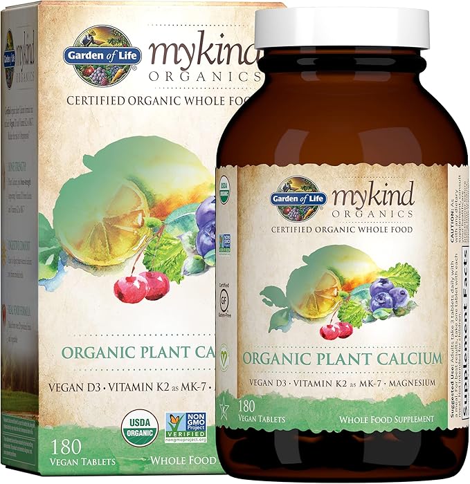 Garden of Life Women's Multivitamin and Plant Calcium with Vitamin D3 and K2 120 Tablets and 60 Tablets