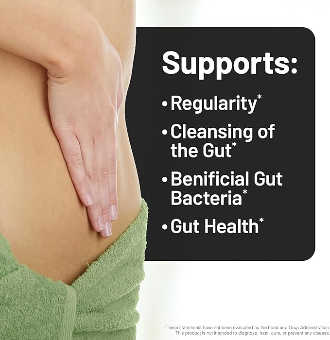 NatureWise [1] Total Colon Care Fiber Cleanse - Natural Laxative - 60 Capsules[30-Day Supply] + [1] Ashwagandha for Stress + GABA &amp L-Theanine - 60 Capsules[30-Day Supply]