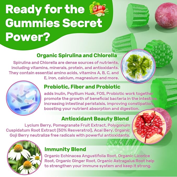 Fiber Gummies + Super Greens Gummies