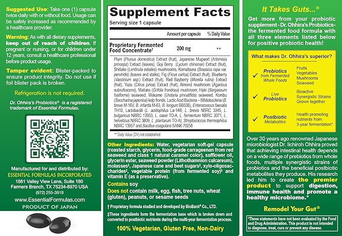 Dr. Ohhira's Probiotics Original Formula 30 Capsules with Bonus Probiotic-Enhanced Beauty Bar Soap Travel Size 20g - No Refrigeration Supplement for Women and Men 13 Probiotic Strains