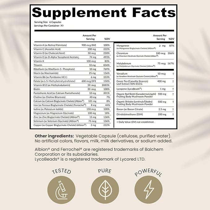 HPD Rx ONE Immunity Boost Multivitamin | Supplements for Women and Men | Advanced Immunity Defense Support | Helps Immune Response | 2-Month Supply 360 Capsules Pack of 2