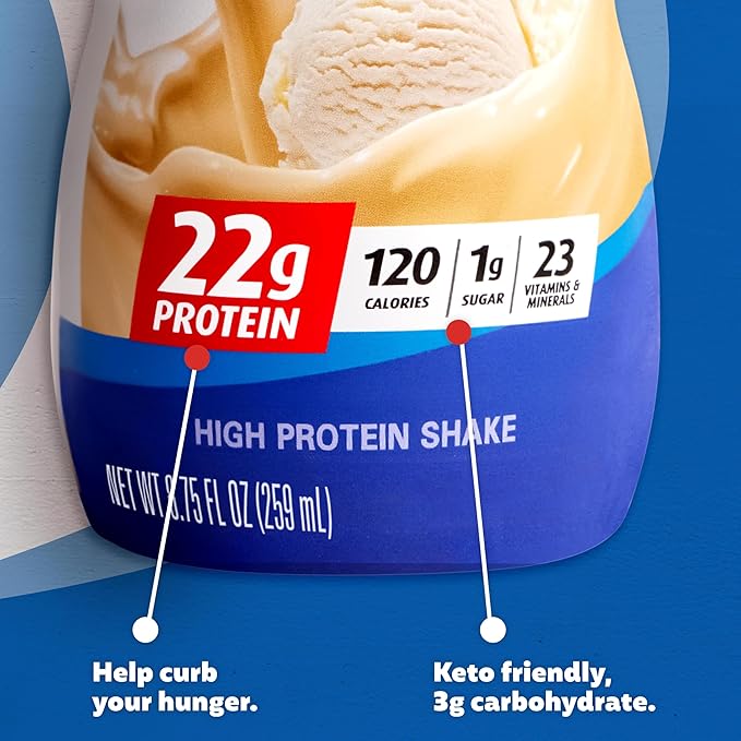 Premier Protein Shake MINIs Vanilla 22g Protein 120 Calories Pack of 12 &amp Strawberries Premier Protein Shake 30g Protein 160 Calories Pack of 12
