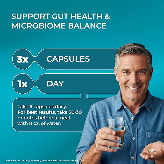 PUREHEALTH Research Improbiome - Prebiotic Fiber - Natural Support for Healthy Gut Prebiotics - Digestive Nutritional Supplements - with Jerusalem Artichoke Apple Pectin &amp More - 90 Capsules