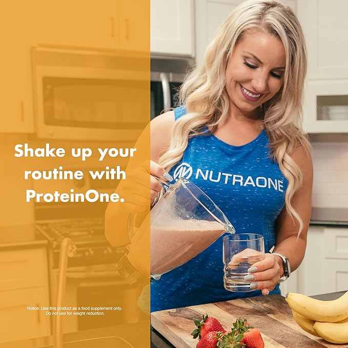 NutraOne ProteinOne Whey Protein Promote Recovery and Build Muscle with a Protein Shake Powder for Men &amp Women (Vanilla Ice Cream - 5 lbs.)