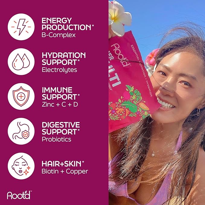 Root'd His &amp Her Multivitamin Powder Bundle with 3X Electrolytes