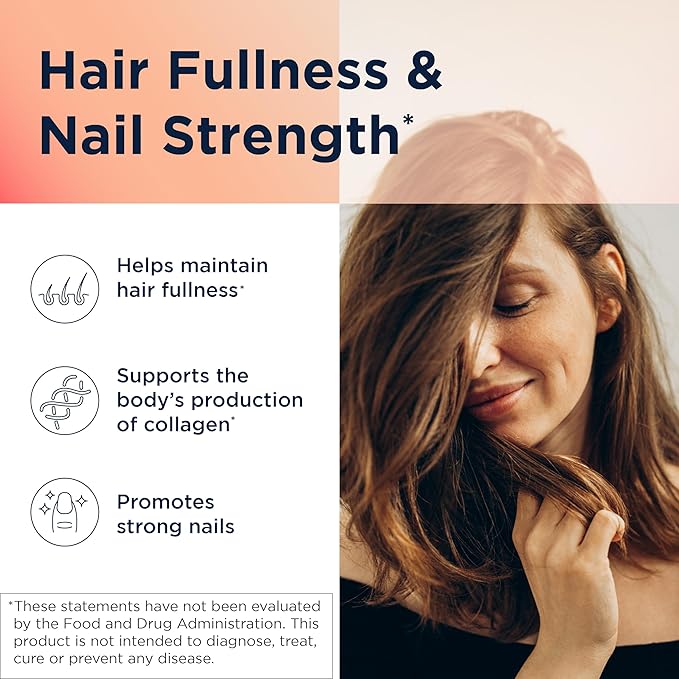 Designs for Health H-S-N Radiance - Hair Skin Nails Vitamins for Women and Men - Promote Healthy Hair Skin Elasticity &amp Strong Nails with Vitamin C Biotin Keratin &amp Botanicals (60 Capsules)