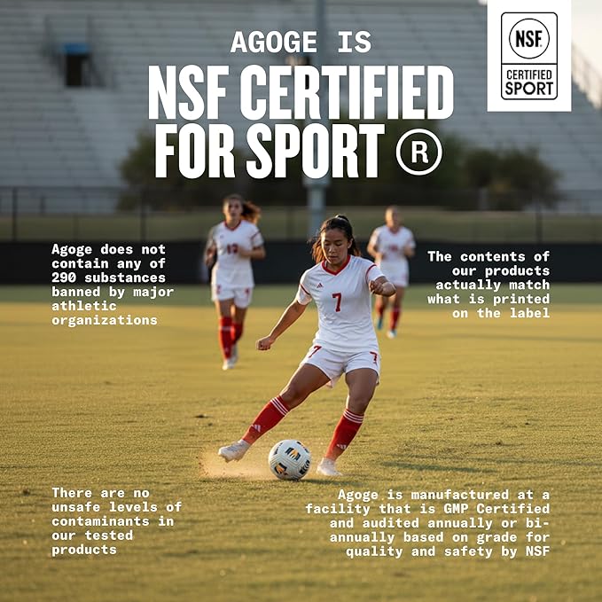 Agoge - USDA Organic Hemp Protein Powder The Goat of No Bloat NSF Certified for Sport All Flavor Essential Amino Acids Plant-Based Gluten Free for Women &amp Men (20 Servings) (Matcha)