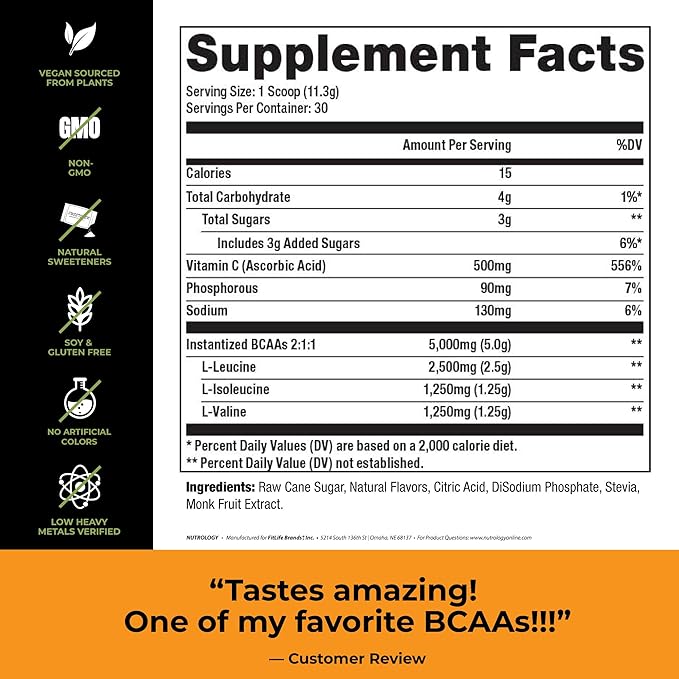 Nutrology TRIPACT Protein Powder 7-in-1 Meal Replacement Shake Creamy Chocolate (40 Servings) BCAA Natural Plant Based BCAA Powder Orange Coconut Flavor (30 Servings)