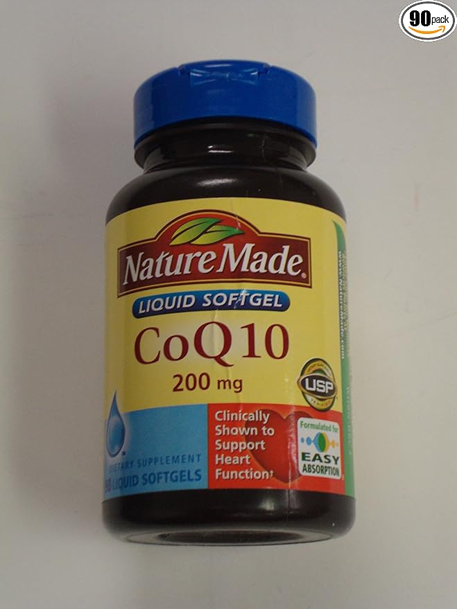 Nature Made CoQ10 Coenzyme Q10 200 mg - 90 Softgels