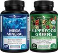 Potent Garden Organic Superfood Greens + Mega Mineral – Daily Greens &amp Mineral Support Bundle