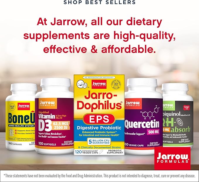 Jarrow Formulas trans-Pterostilbene 50 Milligrams Per Serving 60 Vegetarian Capsules. Pack of 2 bottles