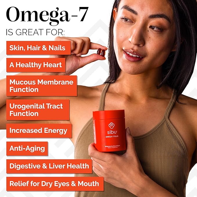sibu Sea Buckthorn Omega-7 Plus Softgels Starter Kit (30 Day Supply) – Blend of Sea Buckthorn Oil and Plant-Based Vitamin D3 &amp Omega-3 DHA