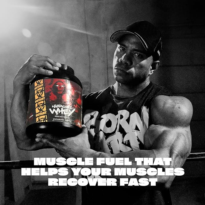 Mutant Hardcore WHEY | 100% Pure Whey Protein | 24g Protein Fast-digesting whey Protein Isolate Plus whey Protein hydrolysate | 68 Servings | 5 LB | Chocolate