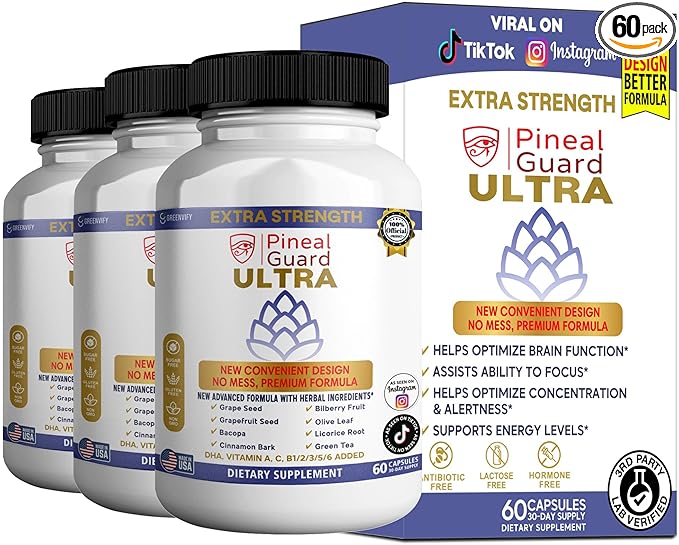 Pineal Guard Ultra Eye Health Supplement 60 Capsules 30-Day Supply (3)