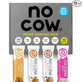 No Cow Vegan Protein Bars Upgraded Brand Sampler Pack | 20g Plant Based Protein Gluten Free Dairy Free Soy Free Keto Friendly Low Sugar High Fiber Snack Bars | Pack of 12