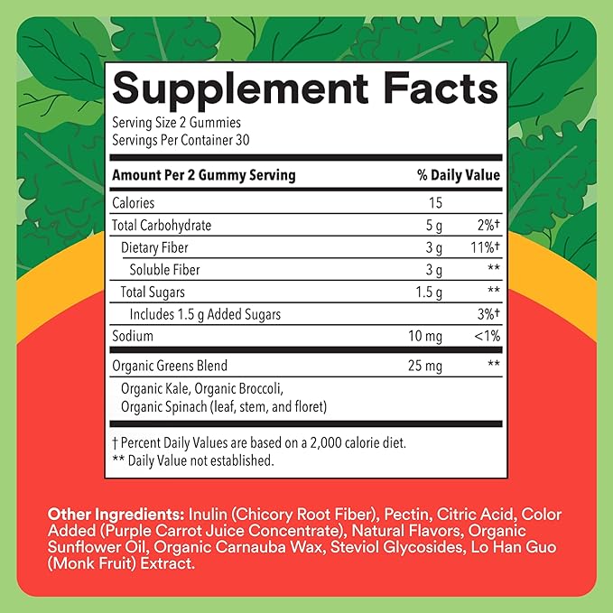 SmartyPants Kids Digestive &amp Immune Support Bundle: Fiber &amp Veggies + Elderberry Gummies with Prebiotic Fiber Vitamins C D3 B12 &amp Zinc – Gluten Free Non-GMO 60 Count Each (Pack of 2)