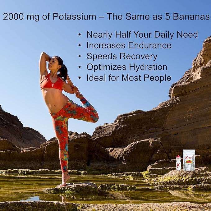 Krampade High Fiber High Potassium Electrolyte Powder Lemon Lime 9g Dietary Fiber 3950mg Electrolytes 2000mg Potassium 50mg Magnesium Digestive Health Support Leg Cramp Relief 19 Servings