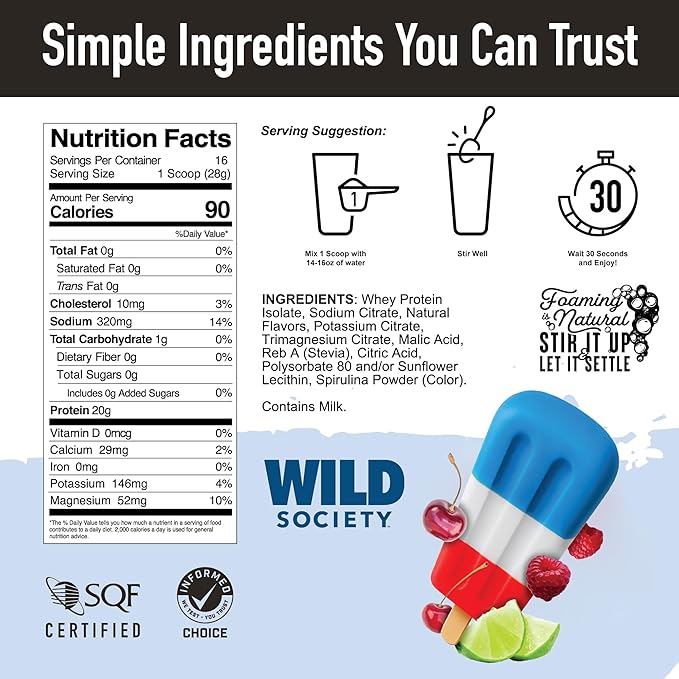 WILD SOCIETY Clear Isolate + Whey Concentrate Super Combo - Rocket Pop Clear Whey + Dutch Chocolate Whey Concentrate