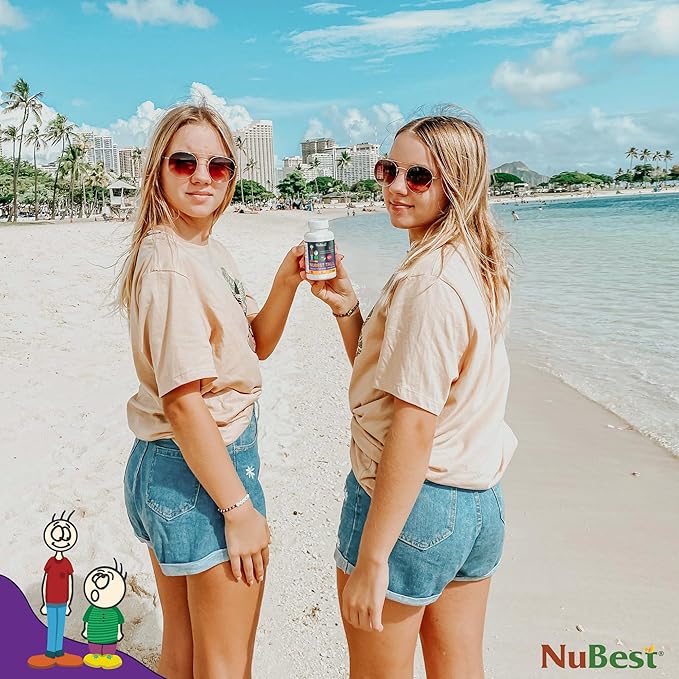 NuBest Tall 10+ Premium Bone Strength Formula Enhanced Immunity and Overall Health for Age 10+ with Calcium Vitamin D3 Vitamin K2 and Multivitamins | Pack 12