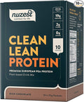 Nuzest - Pea Protein Powder - Clean Lean Protein Premium Vegan Plant Based Protein Powder Dairy Free Gluten Free GMO Free Protein Shake Rich Chocolate 0.9 oz (Pack of 10)