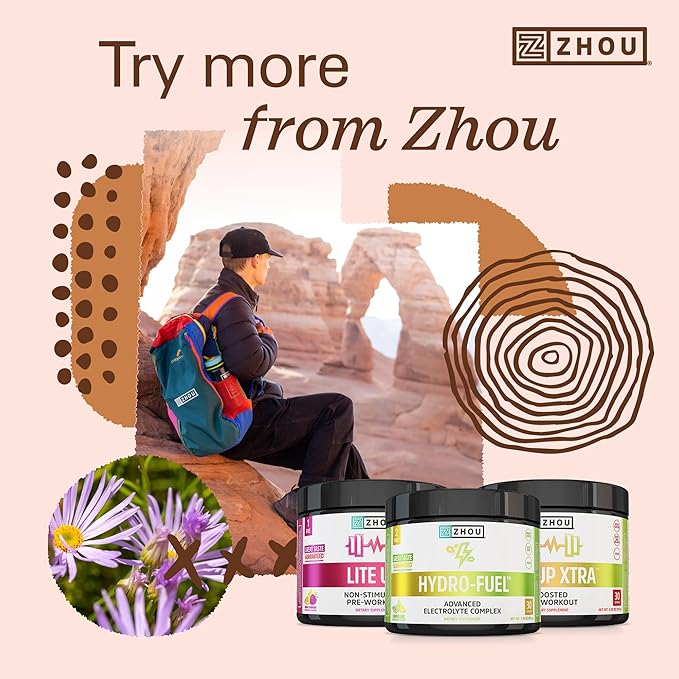 Zhou Plant Complete Vegan Protein Powder - Plant Based Protein Powder for Women &amp Men Non Dairy Rice &amp Pea Blend for Smoothies &amp Shakes 21g Protein Per Serving - Chocolate 17.7oz (16 Se