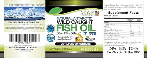 (Pack of 2) Wild Caught Omega 3 Fish Oil DPA-EPA-DHA 2900 Milligram Fish Oil Supplement 180 Softgels
