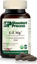 Standard Process E-Z Mg - Central Nervous System Health Supplement - Contains Magnesium Iron &amp Vitamin K1 - Aids Sleep Pathways - Gluten-Free Non-Dairy &amp Non-Soy - 180 Tablets (30 Servings)