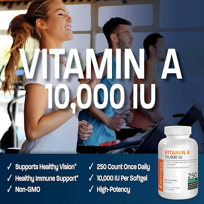 Bronson Probiotic 50 Billion CFU + Prebiotic with Apple Polyphenols &amp Pineapple Fruit Extract + Vitamin A 10000 IU Premium Non-GMO Formula