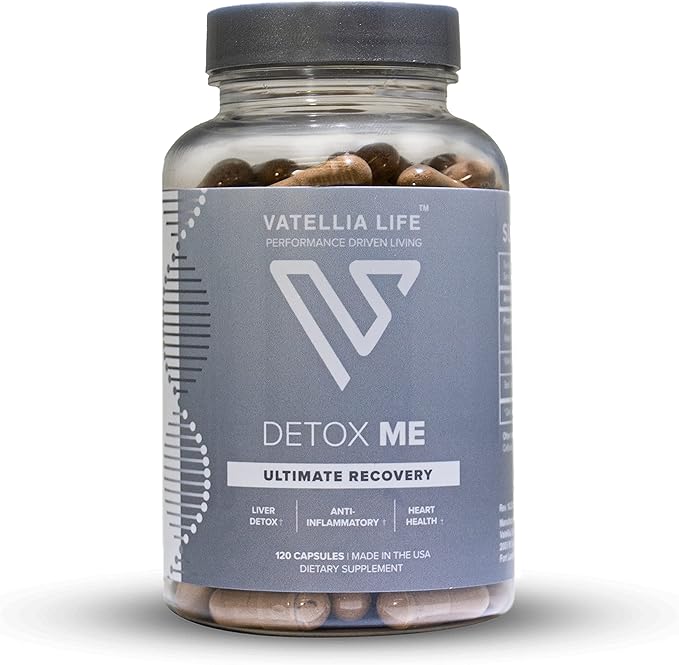 Vatellia Life New from Detox Me - Boosts Energy Sulfite Elimination - Supports Digestion &amp Gut Health - Vitamin K2 (MK-4) Plus B12 Folate - 60 Day Supply - Supplement for Men and Women - 120 Cou