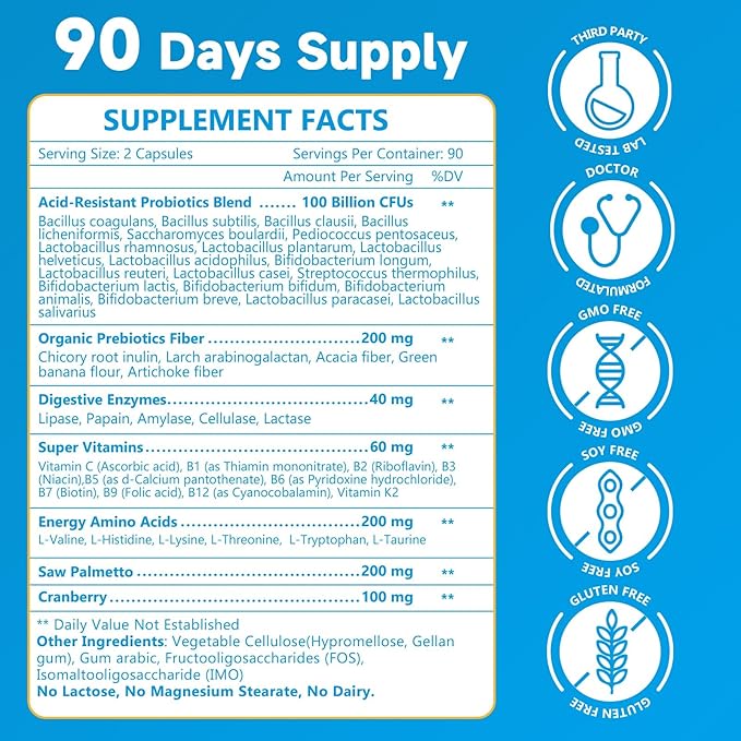 NATURE TARGET Probiotics for Women and Men 180 Capsules