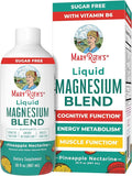 Liquid Magnesium Supplement by MaryRuth's | Magnesium Complex with Magnesium Glycerophosphate + Magnesium Bisglycinate + Taurate + Malate | Ages 4+ | Cognitive Function | Bone Health | Vegan | 30oz