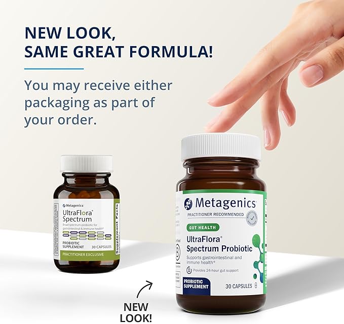 Metagenics Bundle - UltraFlora Spectrum (30 Count) &amp UltraFlora Women's (30 Count) - for Digestive Immune Health &amp Vaginal Health