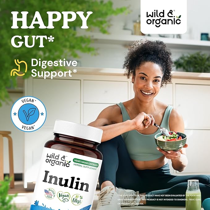 Wild &amp Organic Inulin 60 Capsules &amp Berberine 60 Capsules