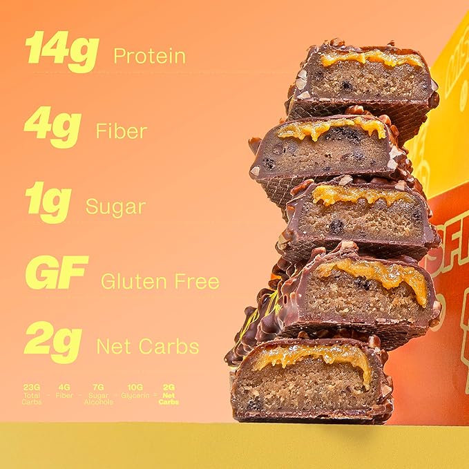 Misfits Vegan Protein Bars - Peanut Butter Fudge | Nutrition Bars - 14g Protein 1g Sugar Plant-based Low Carb Non-GMO Gluten Free Snacks | Pack of 12
