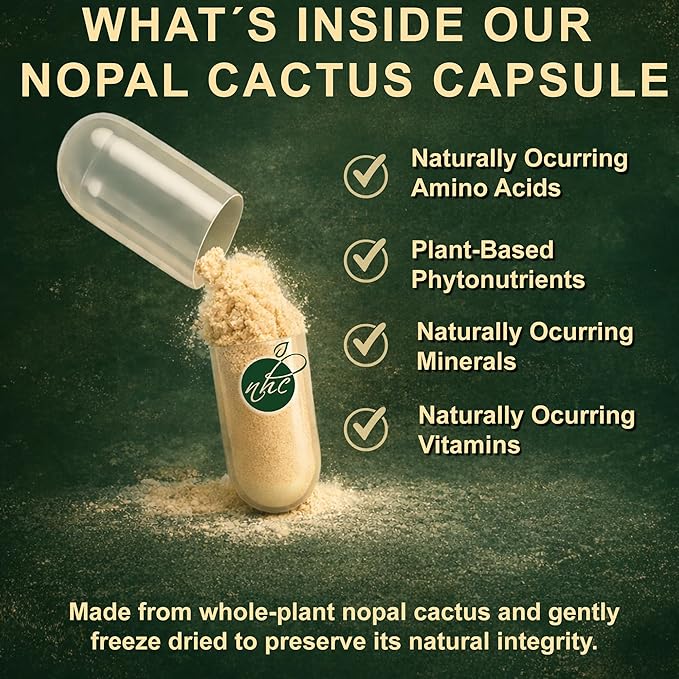 Prickly Pear Nopal Cactus Supplement Combo Pack - Freeze Dried Cactus Fruit Extract - 120 Vegetable Capsules &amp 2oz Liquid Drops - Vegan Rich in Betalains &amp Bioavailable