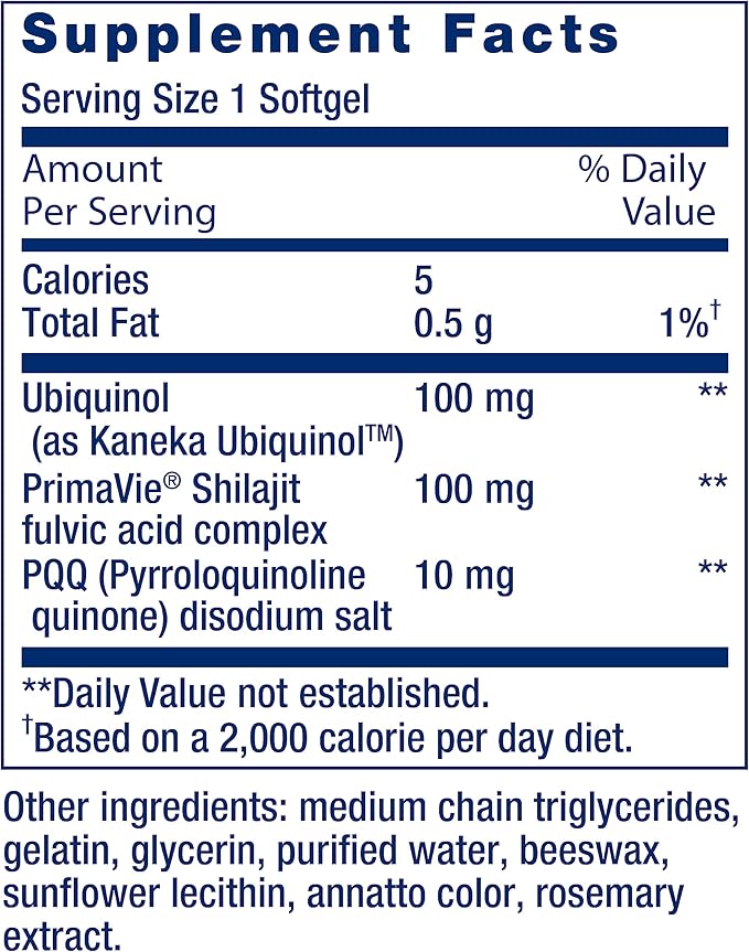 Life Extension Super Ubiquinol CoQ10 with PQQ CoQ10 PQQ shilajit Heart Health &amp Super R-Lipoic Acid – Longevity Supplement for Oxidative Stress Defense