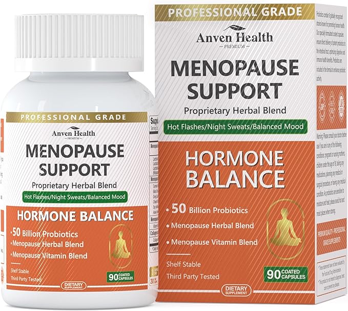 Women’s Total Probiotic Bundle – 60B Daily Probiotics for Gut &amp Immune Health + Menopause Support with Herbal Blend &amp Vitamins