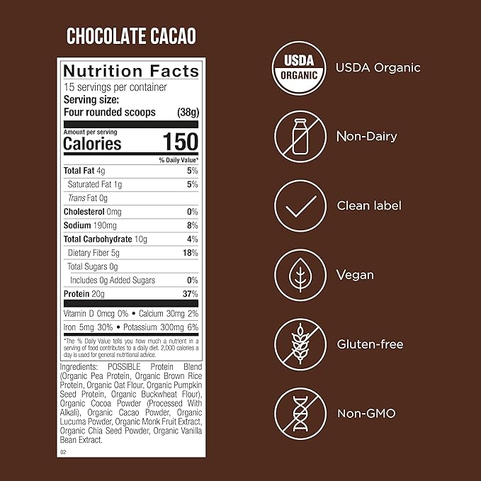 Vanilla &amp Chocolate Protein Powder 30-Day
