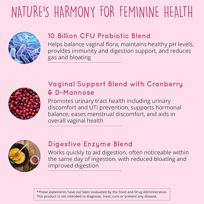 Happy Healthy Hippie Creatine HCl Powder &amp Vaginal Probiotics for Women