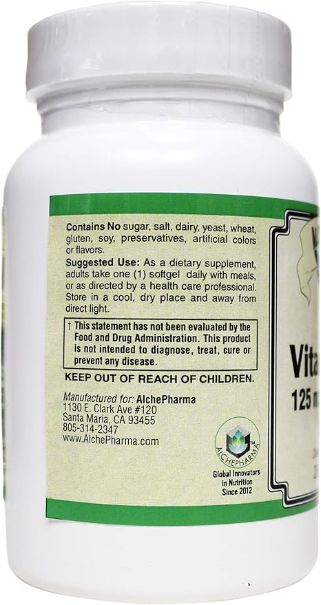 Vitamin D-3 125 mcg (5000 IU) from Lanolin in a Base of Safflower Oil - 250 Soft Gels