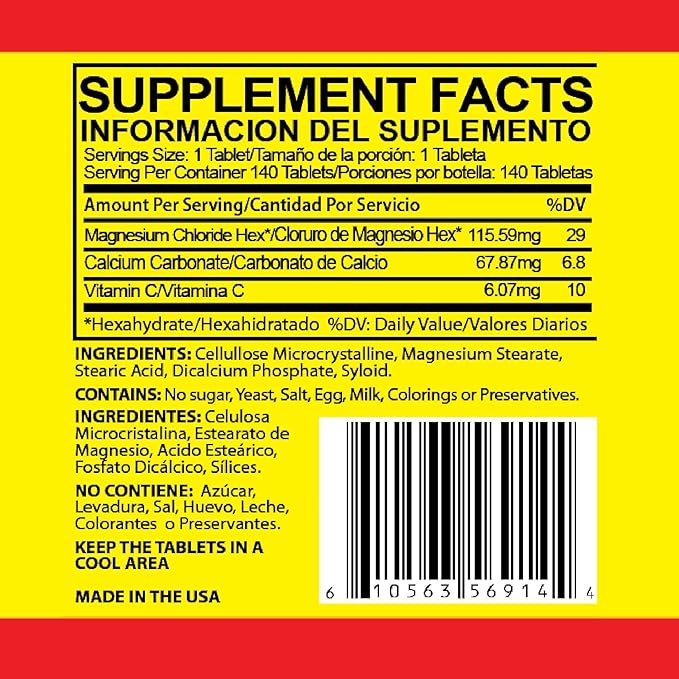 Magnesium Chloride Tablets - CLORU-MAG PLUS 2 Pack - (CLORURO DE MAGNESIO)