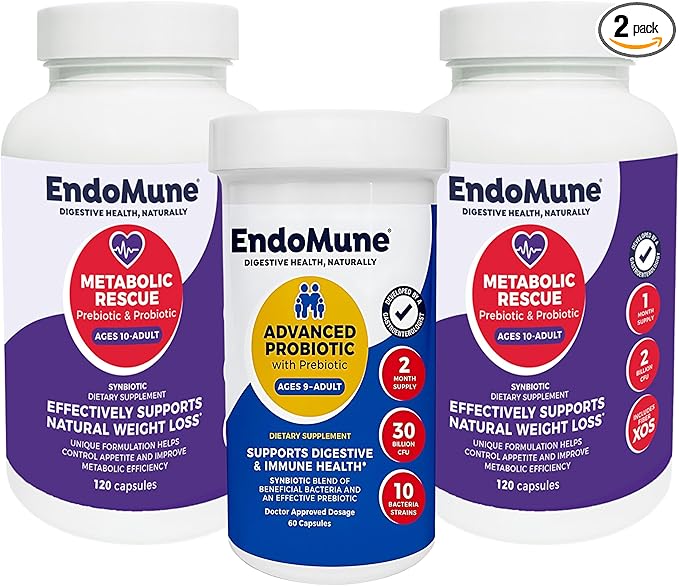 Endomune Advanced Adult Mutil-Strain Probiotic Metabolic Rescue Bundle - 2-Month Supply