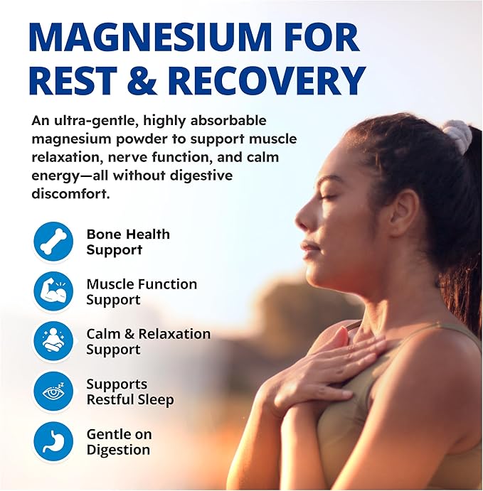 CanPrev Magnesium Bisglycinate 400 Ultra Gentle Powder 240g 48 Servings 400mg Elemental Magnesium Per Scoop Supports Restful Nights Muscle Function Gentle on Digestion Vegan Non-GMO Gluten-Free