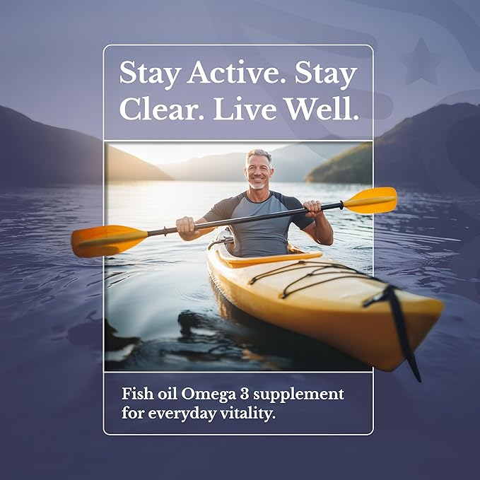 Omega-3 MD Fish Oil - Omega 3 Supplement for Women &amp Men - Wild-Caught &amp Burpless Fish Oil 3600 mg - with Omega3 Fatty Acid EPA 1300 mg + DHA 860 mg - 90 Softgels
