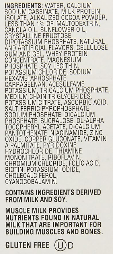 Cytosport Muscle Milk Genuine Ready-to-Drink Supplement Chocolate 11 Fl Oz (Pack of 4)