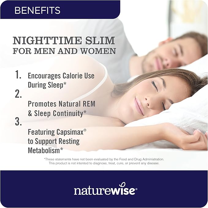 NatureWise [1] Total Colon Care Fiber Cleanse - Natural Laxative - 60 Capsules[30-Day Supply] + [1] NighttimeSlim- Cayenne Green Coffee Bean GABA - 60 Capsules[30-Day Supply]